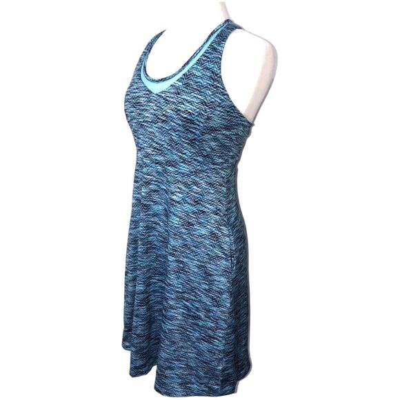 MPG Racerback Travel Dress in Teal Multi Print Medium EUC - Picture 4 of 8